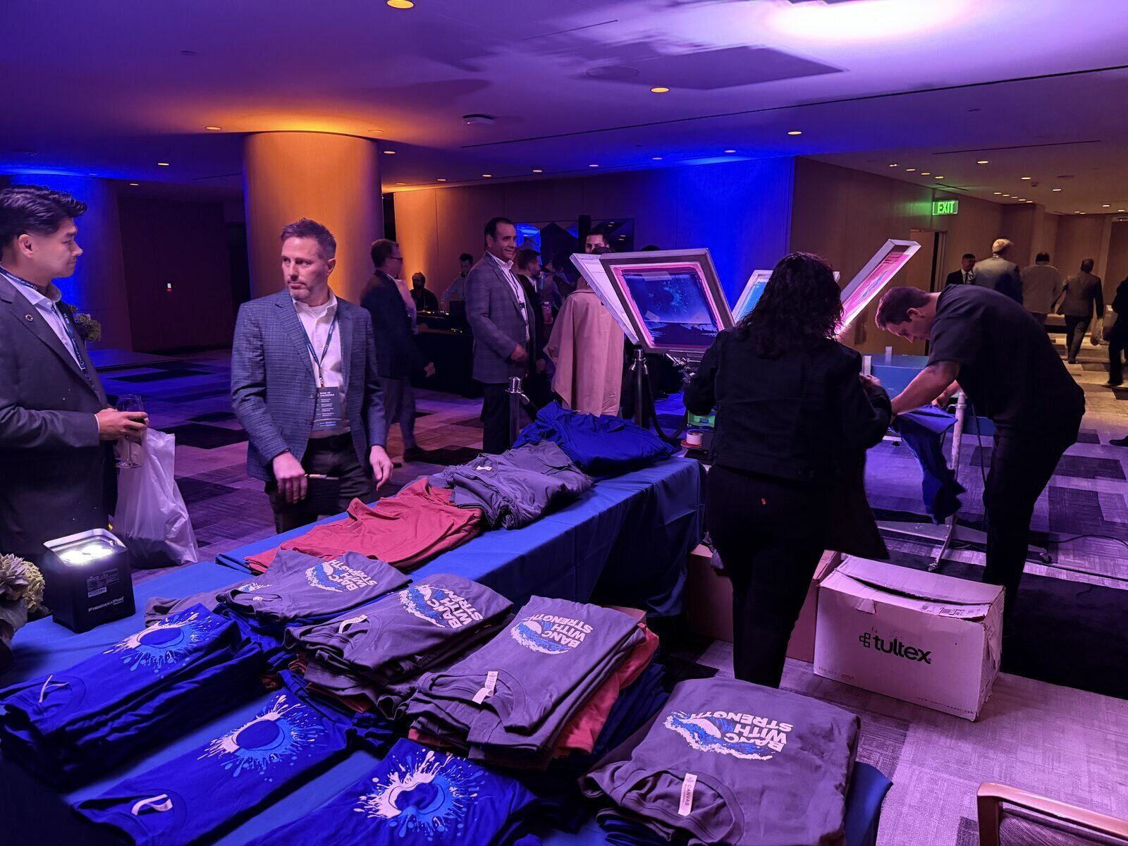 Merch Troop live event printing in Phoenix — made live, worn out the door